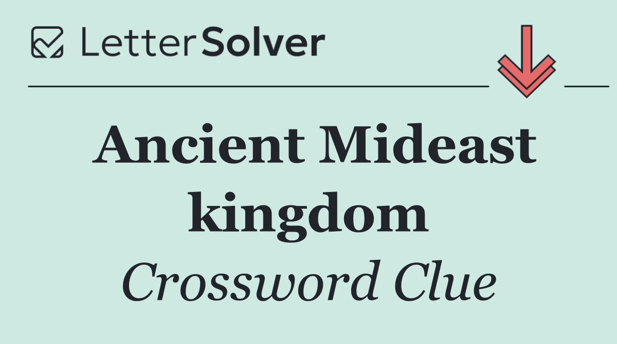 Ancient Mideast kingdom