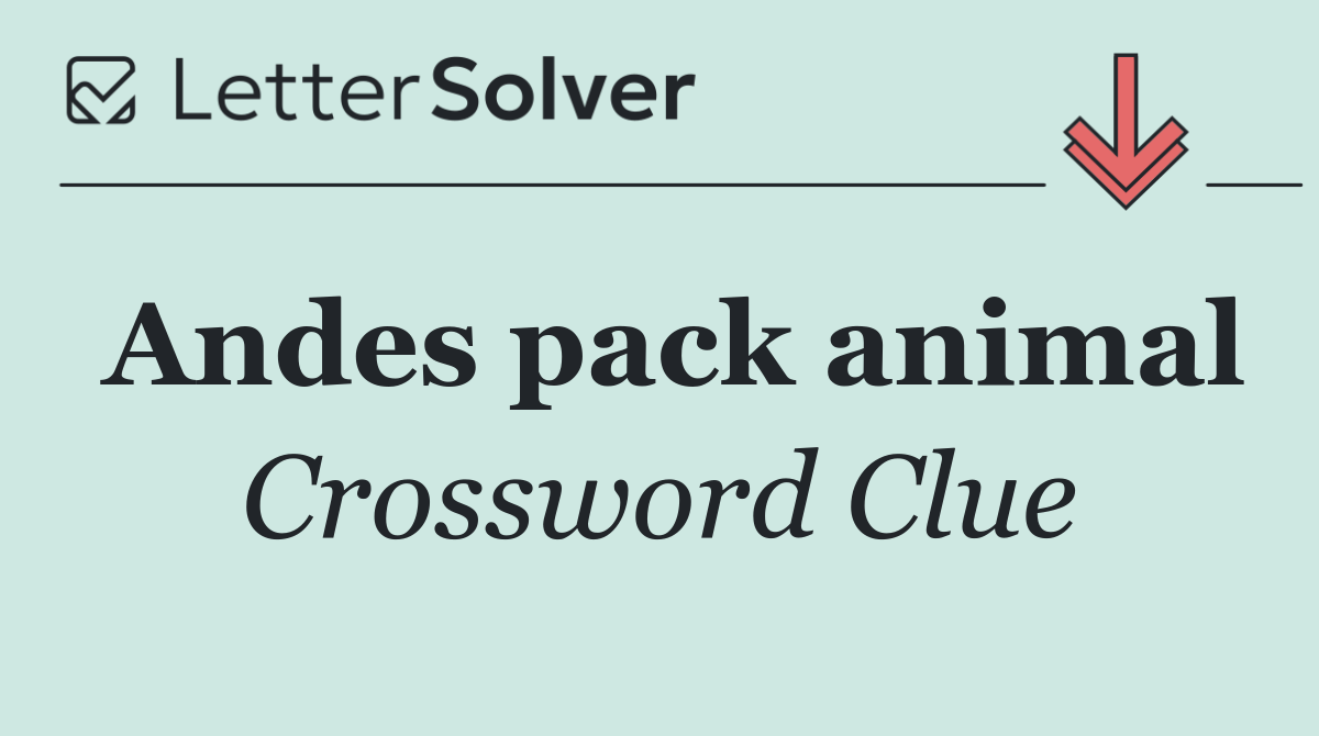 Andes pack animal