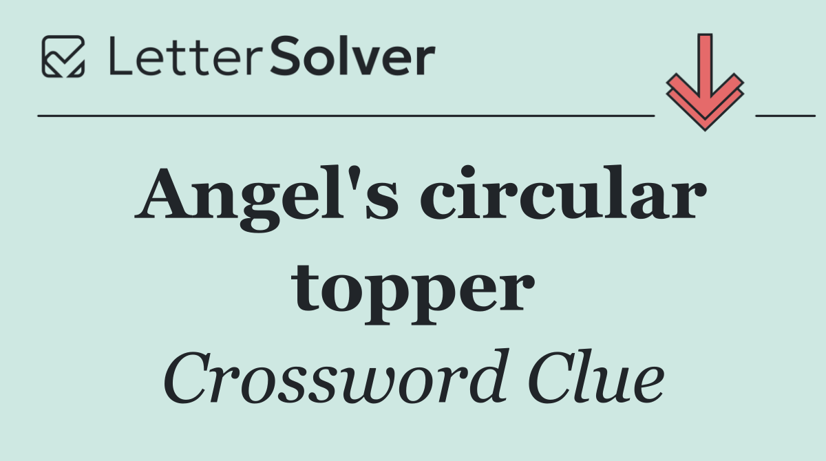 Angel's circular topper
