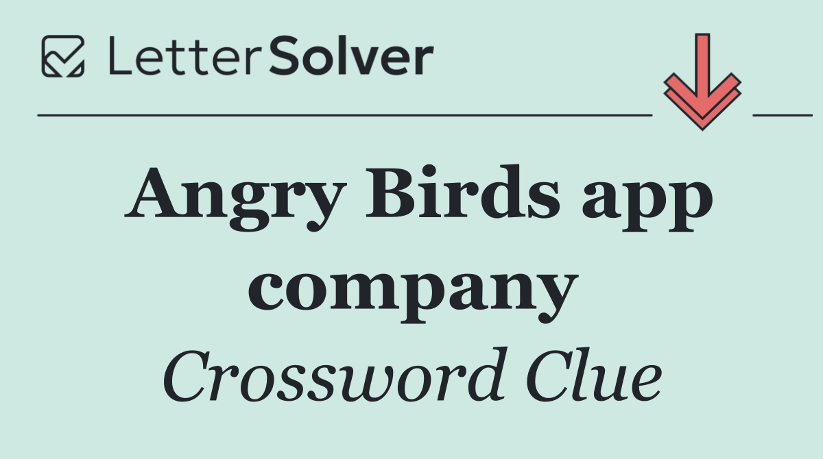 Angry Birds app company