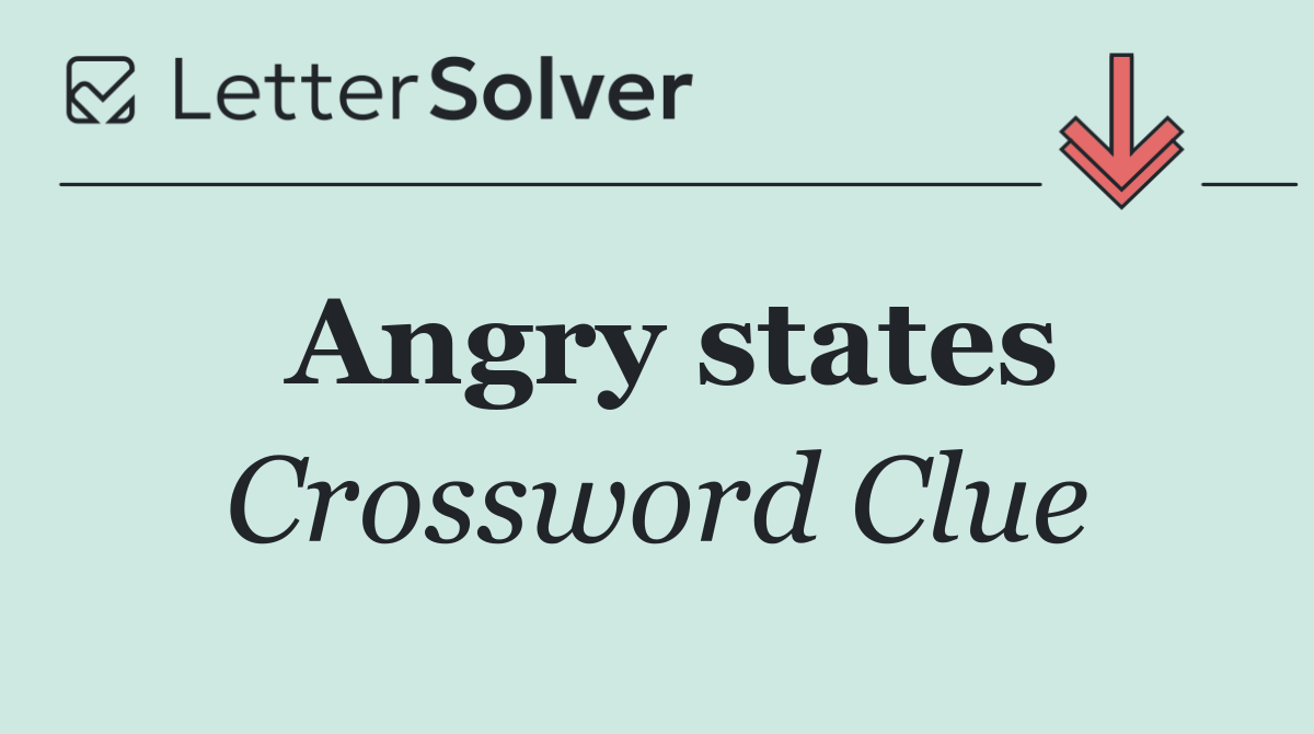 Angry states