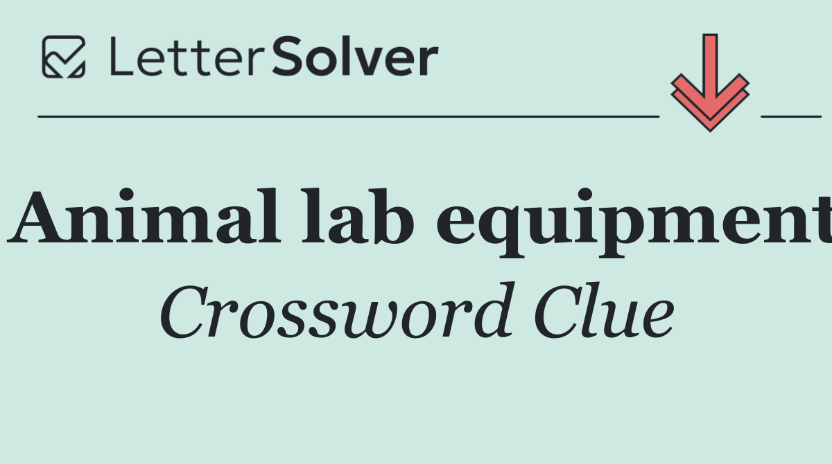 Animal lab equipment