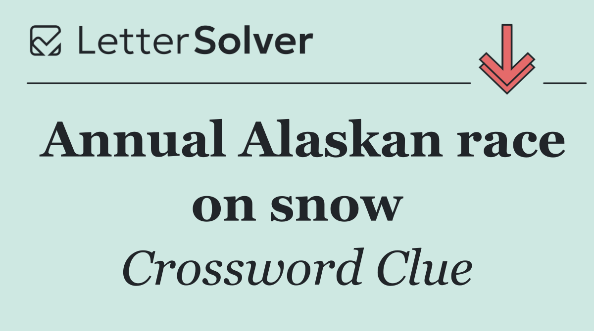 Annual Alaskan race on snow