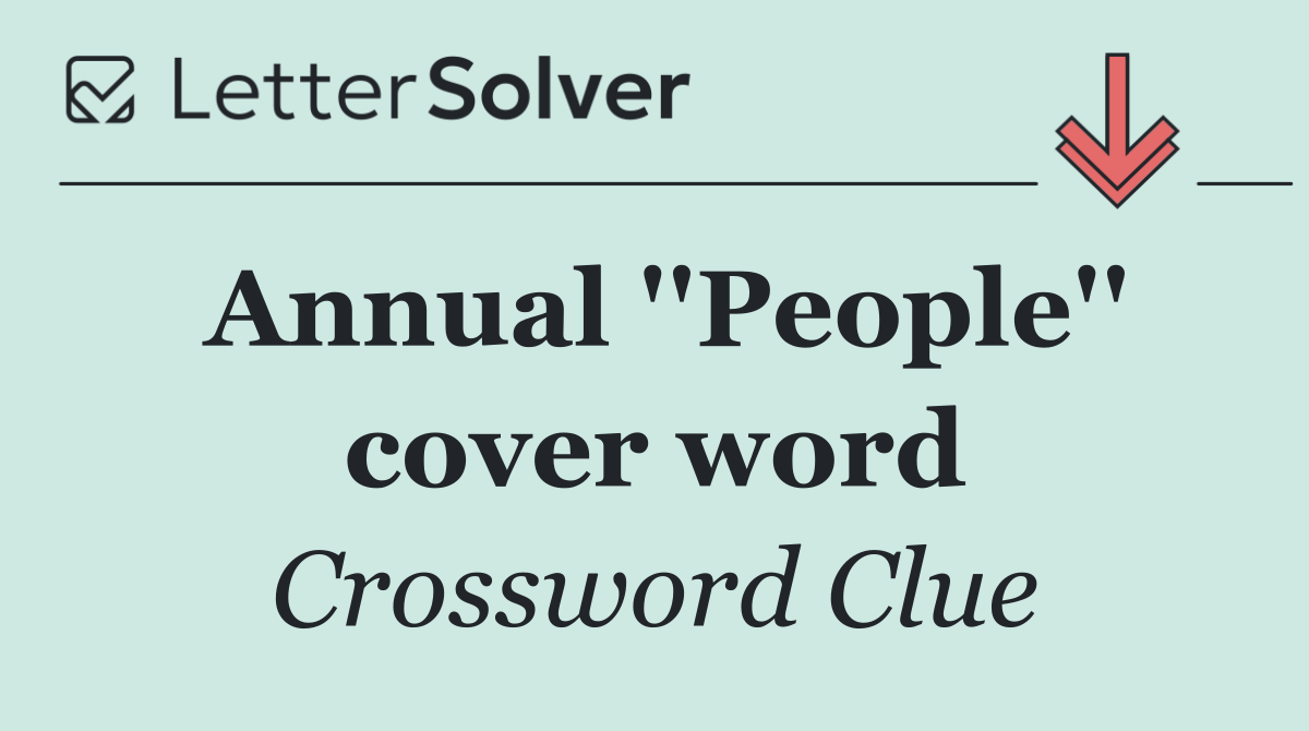 Annual ''People'' cover word