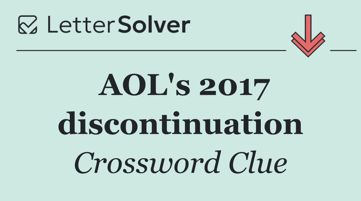 AOL's 2017 discontinuation