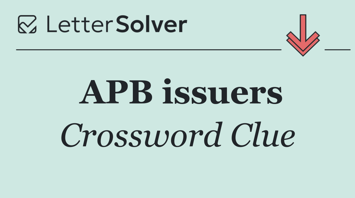 APB issuers