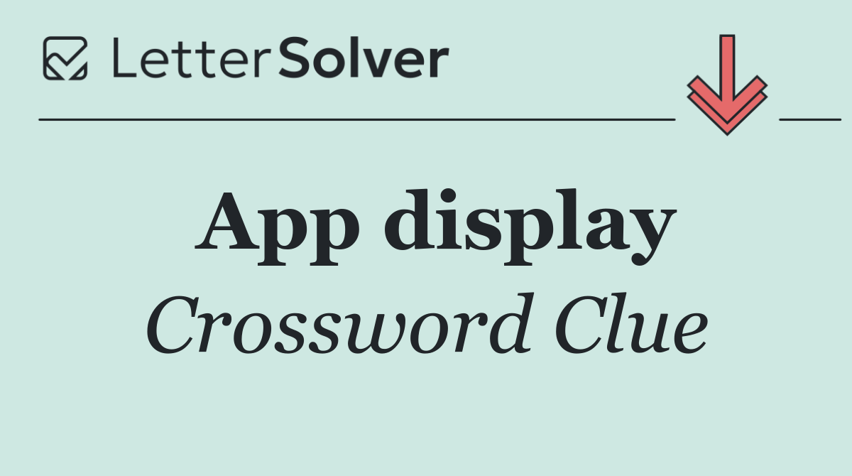 App display