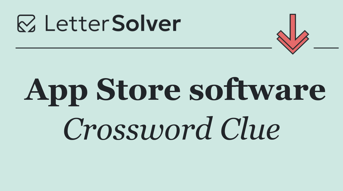 App Store software