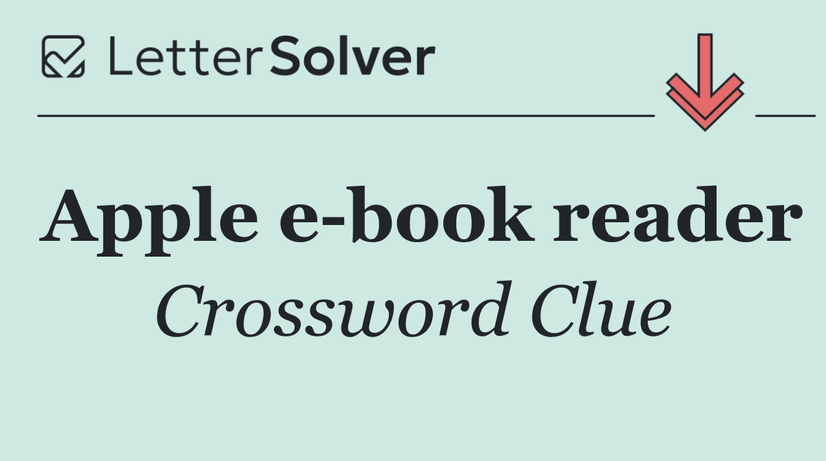 Apple e book reader
