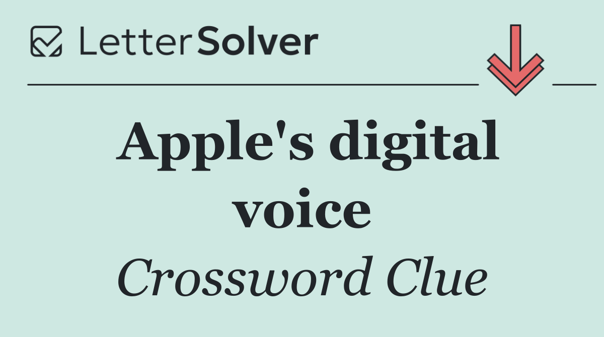 Apple's digital voice