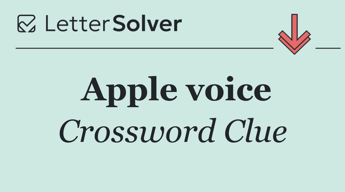 Apple voice