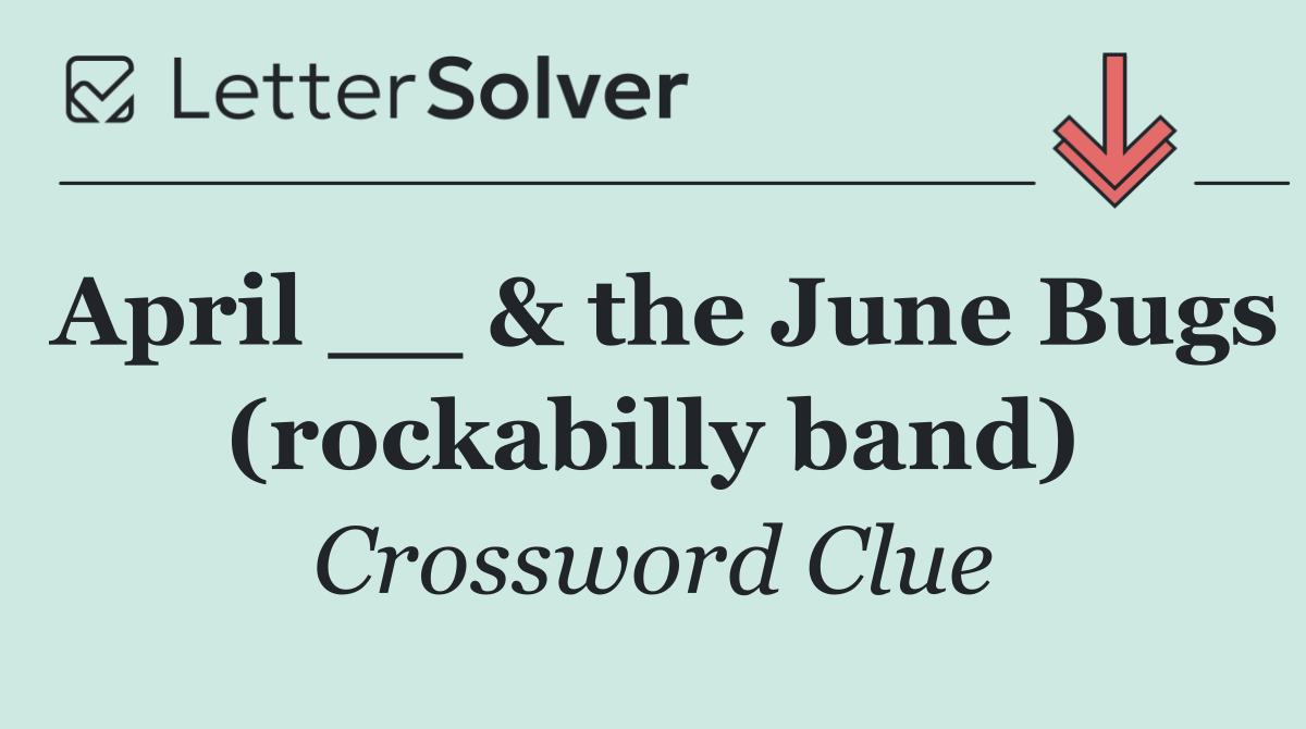 April __ & the June Bugs (rockabilly band)