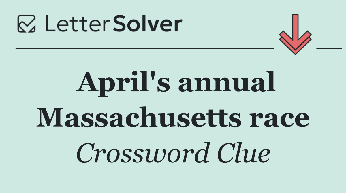 April's annual Massachusetts race