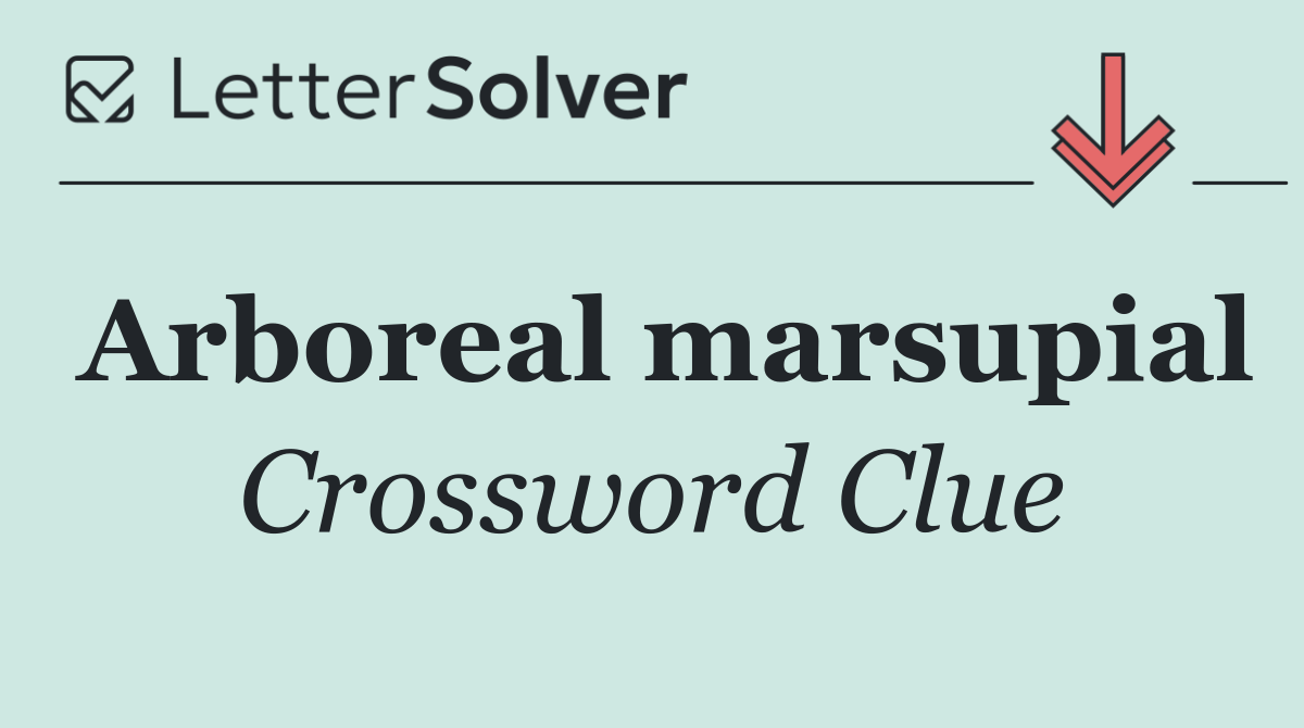 Arboreal marsupial