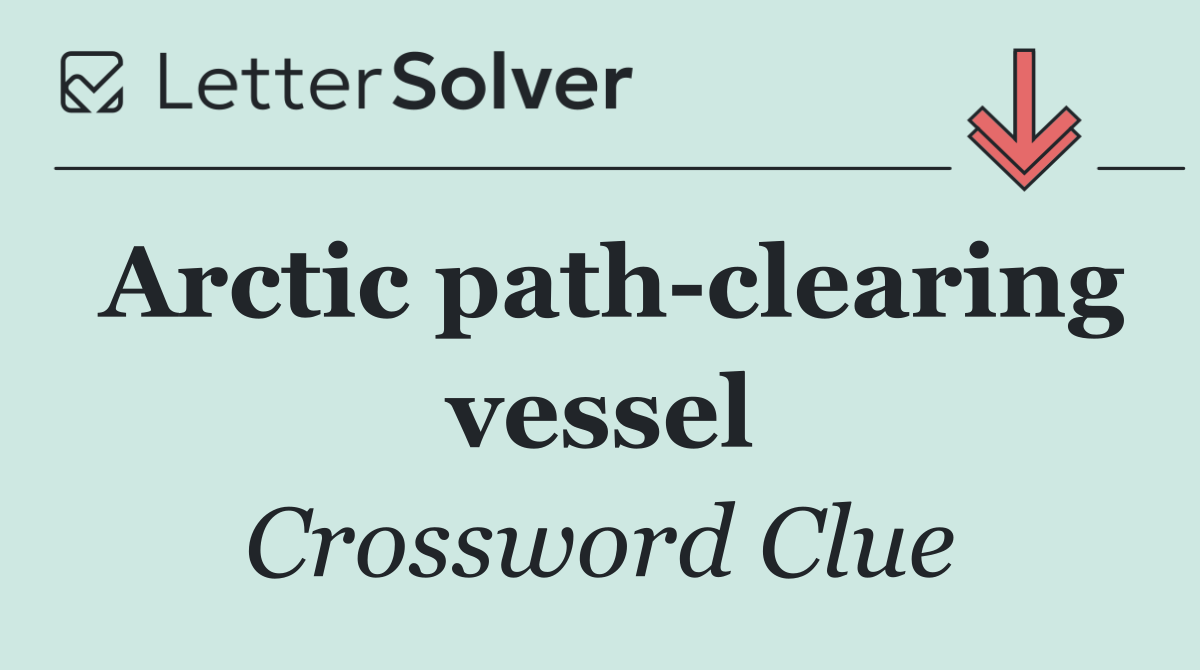 Arctic path clearing vessel