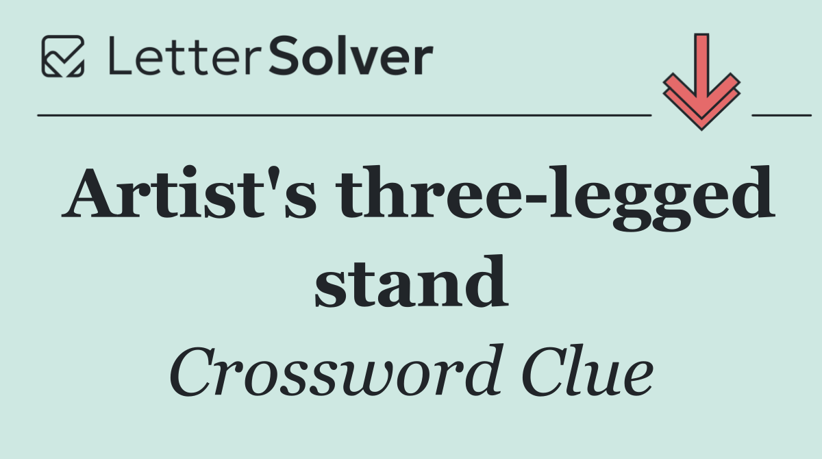 Artist's three legged stand