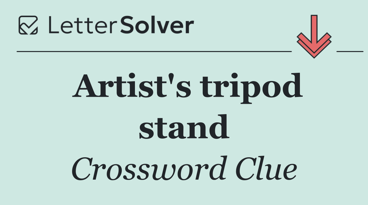 Artist's tripod stand