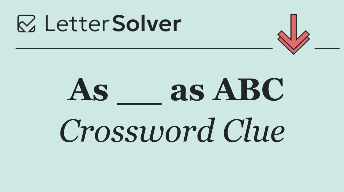 As __ as ABC