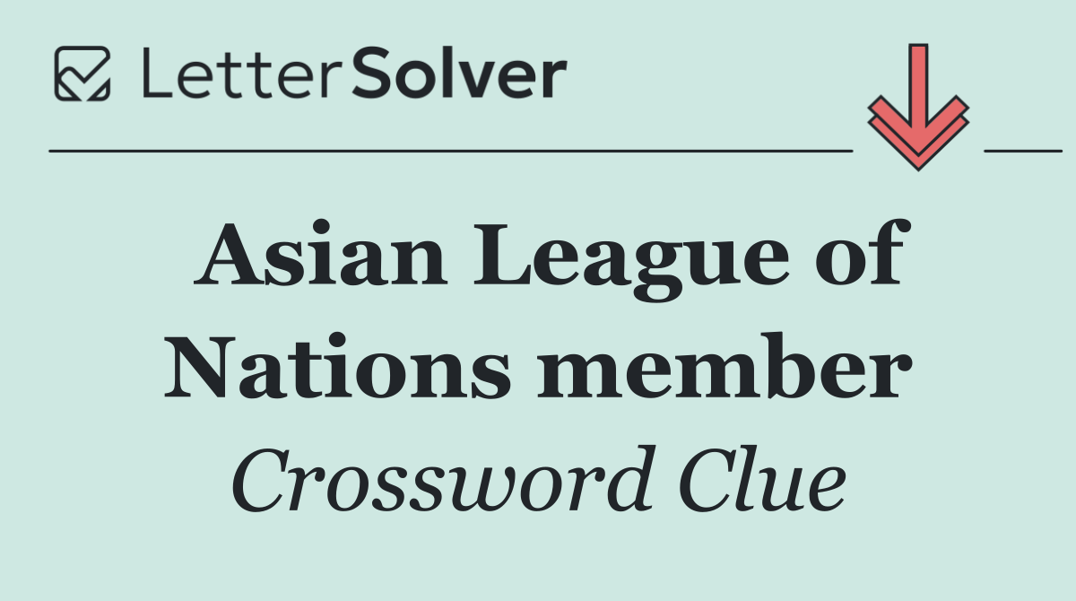 Asian League of Nations member
