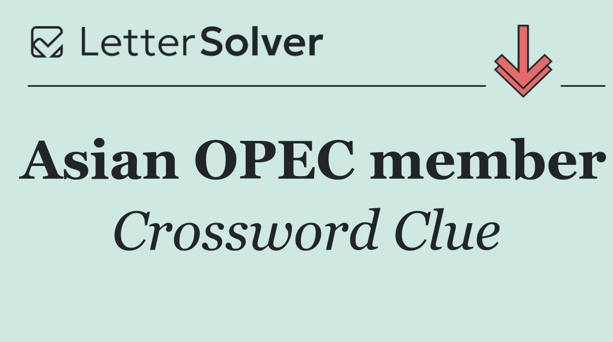 Asian OPEC member