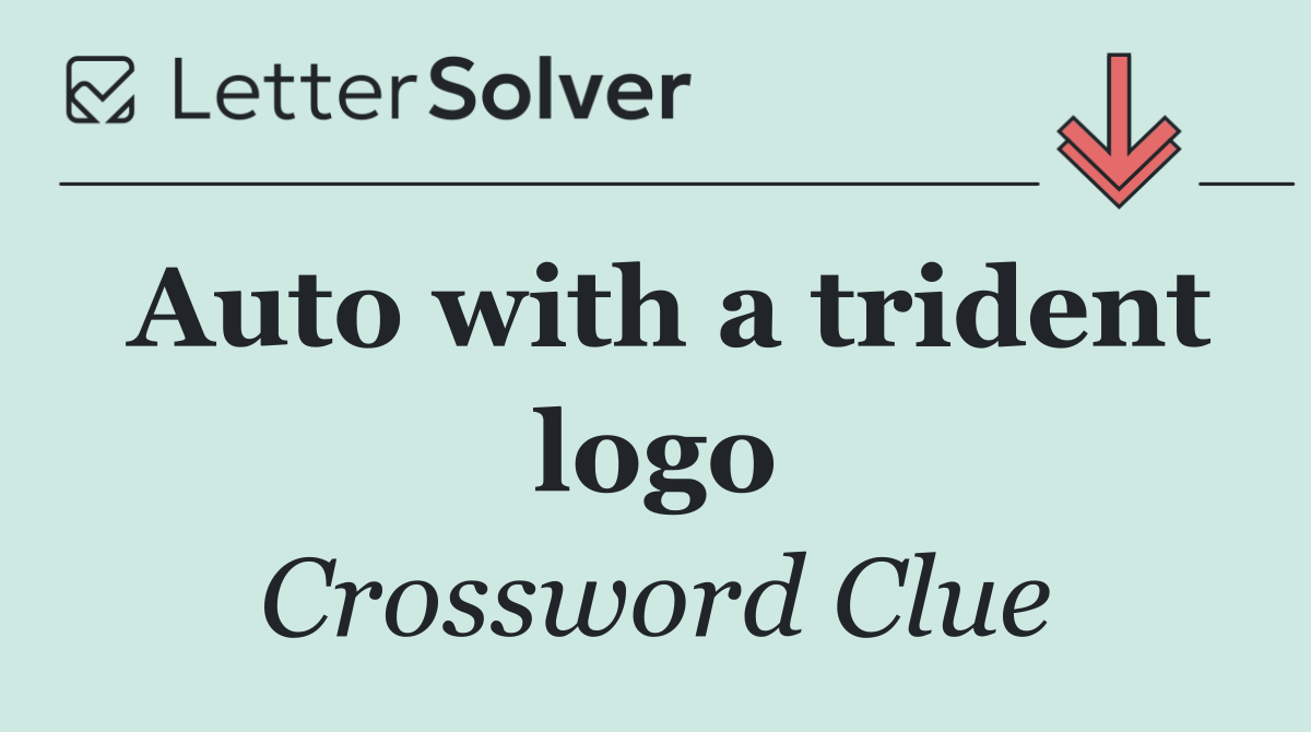 Auto with a trident logo