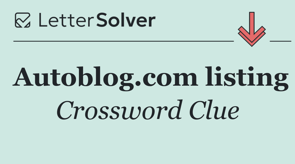 Autoblog.com listing