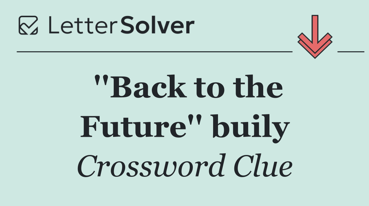 ''Back to the Future'' buily