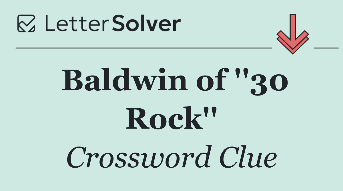 Baldwin of ''30 Rock''