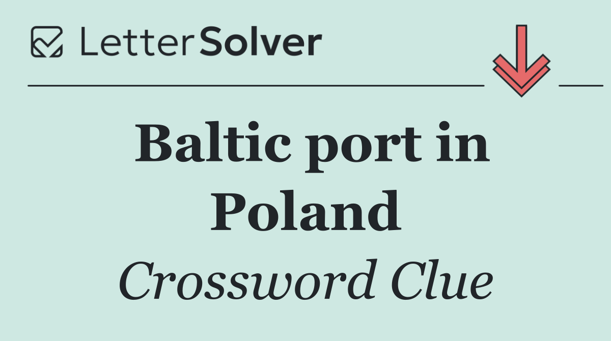 Baltic port in Poland