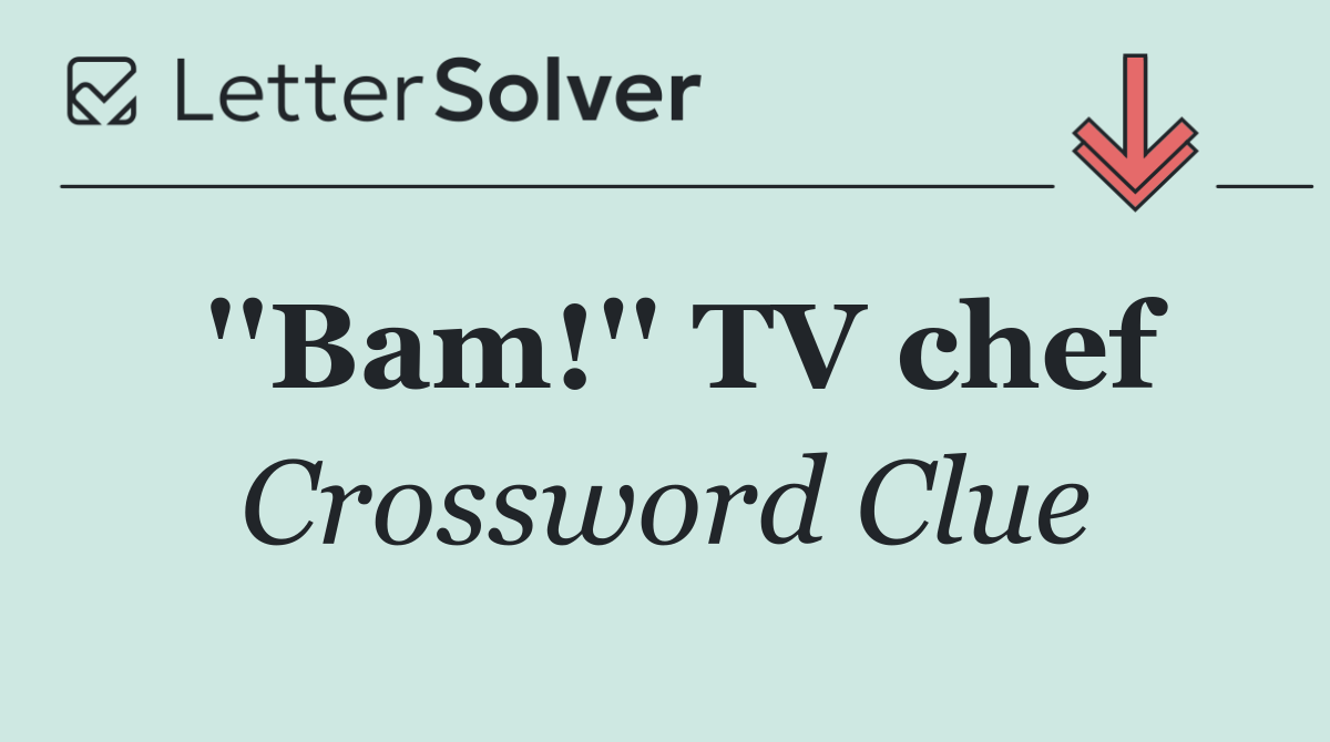 ''Bam!'' TV chef
