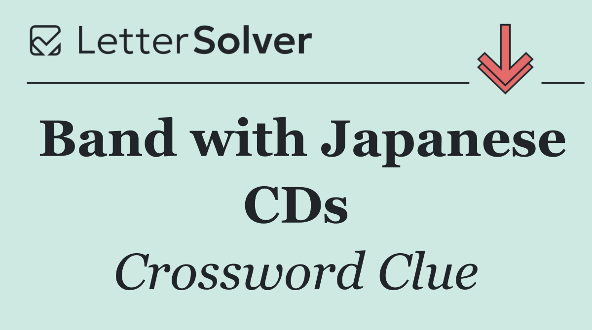 Band with Japanese CDs