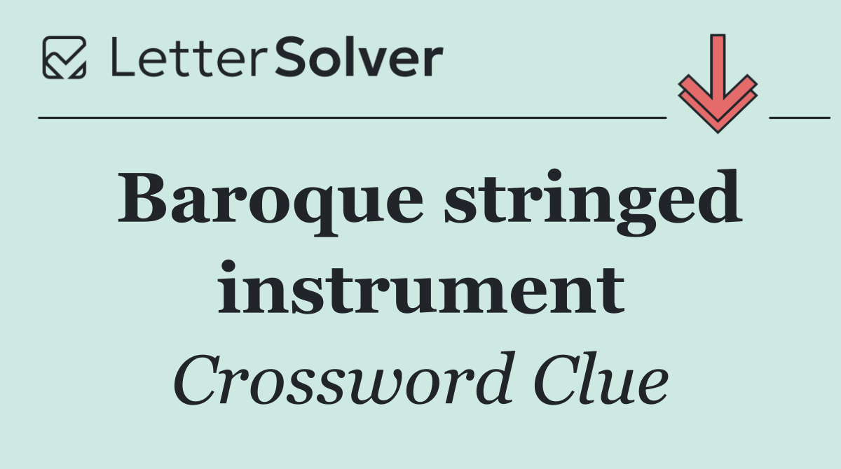Baroque stringed instrument