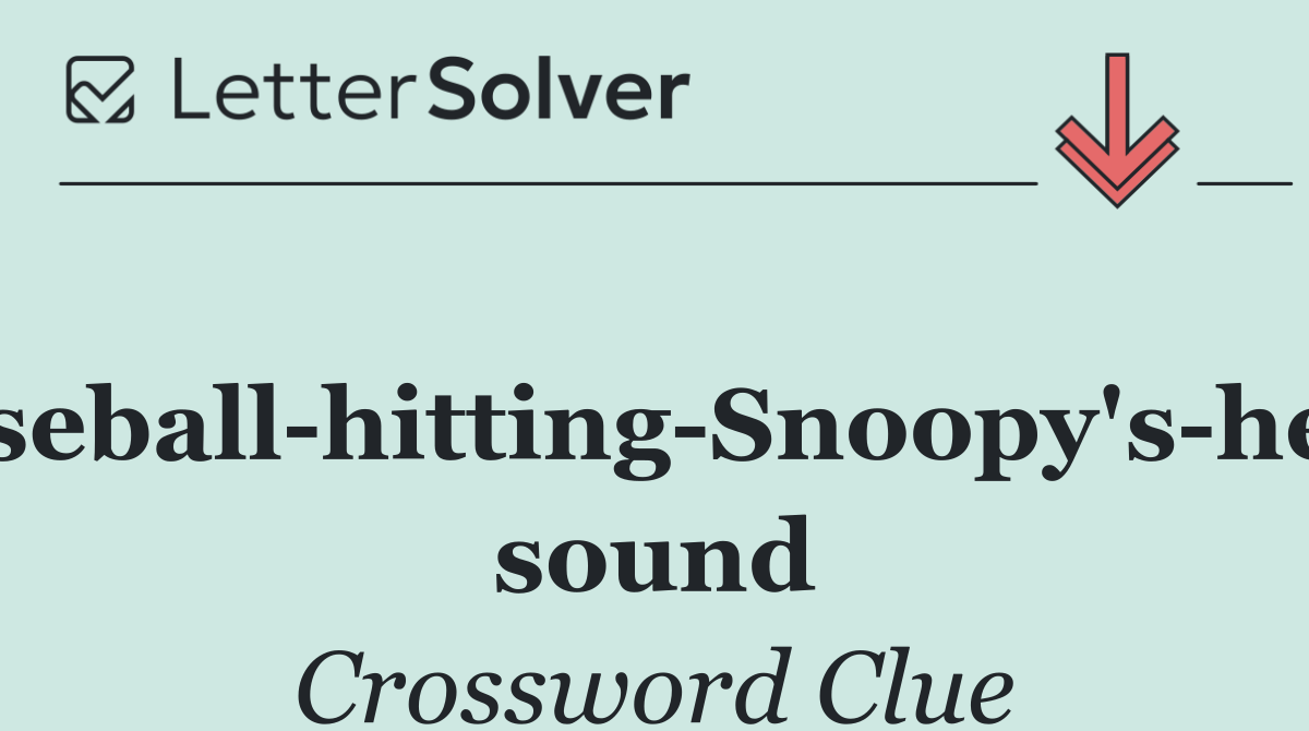Baseball hitting Snoopy's head sound