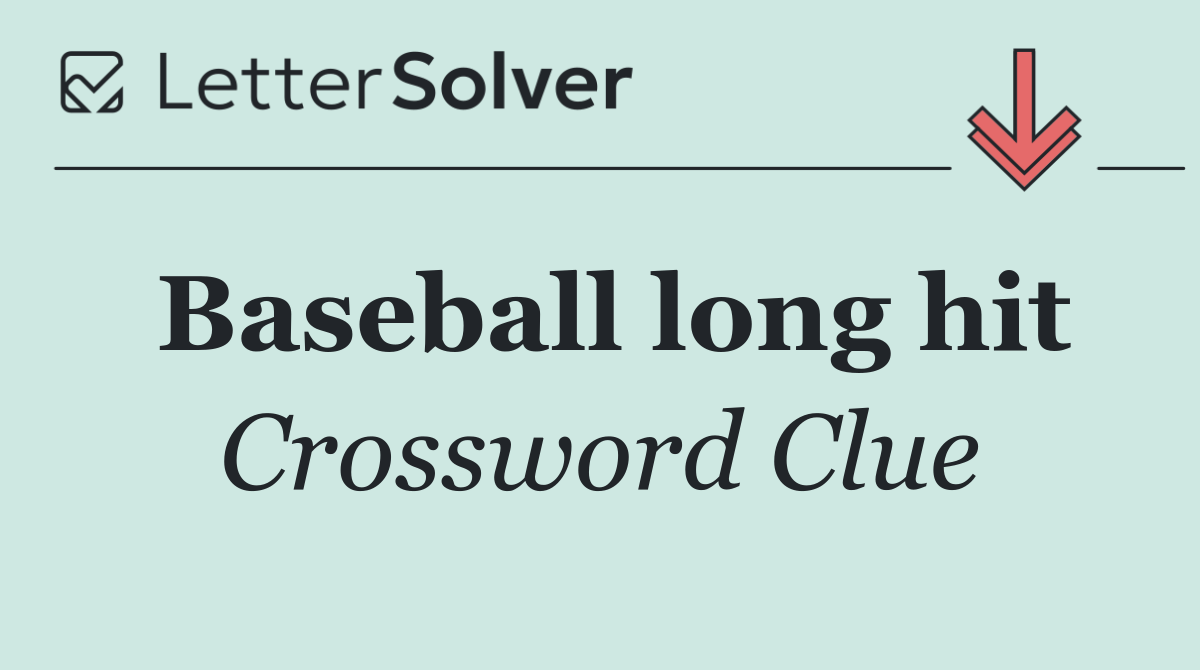 Baseball long hit