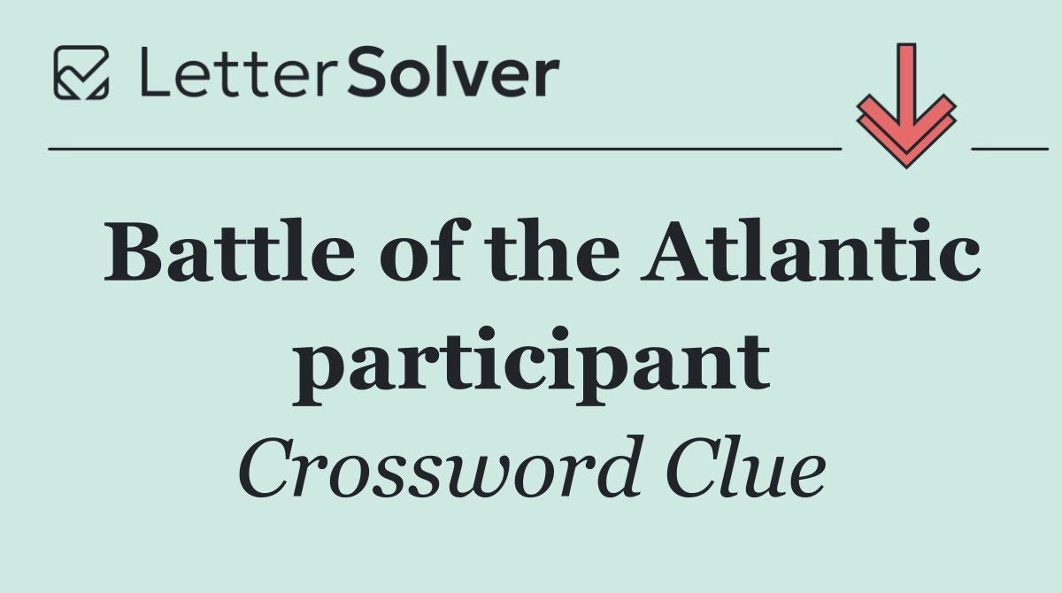 Battle of the Atlantic participant
