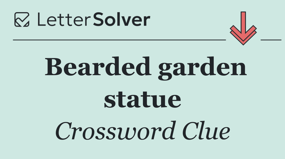 Bearded garden statue