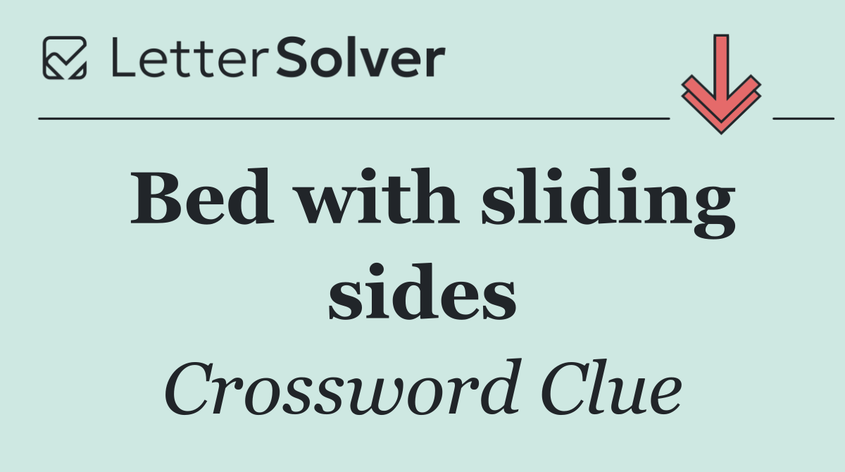 Bed with sliding sides