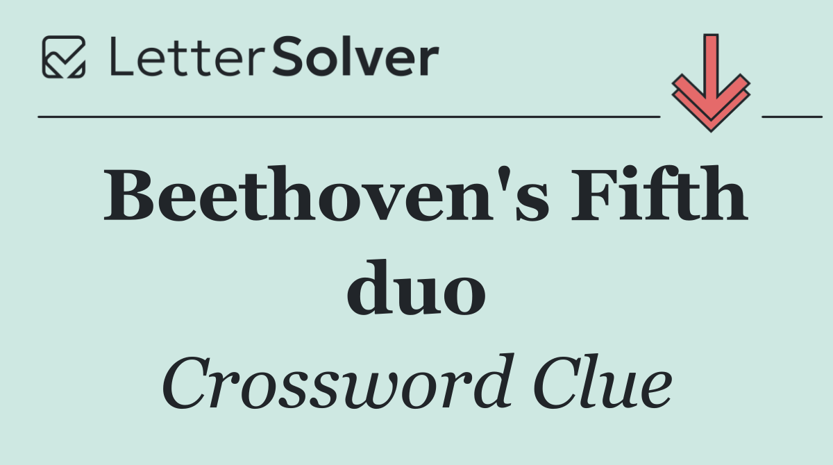 Beethoven's Fifth duo
