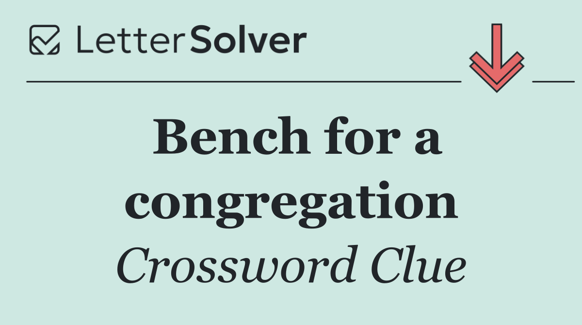 Bench for a congregation