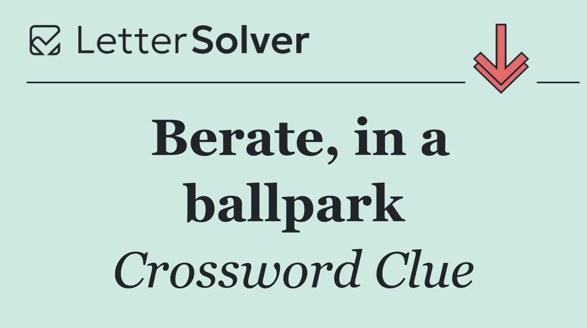 Berate, in a ballpark