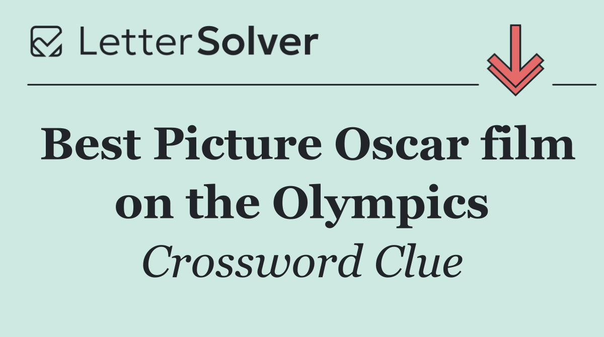 Best Picture Oscar film on the Olympics