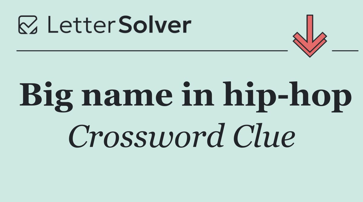Big name in hip hop