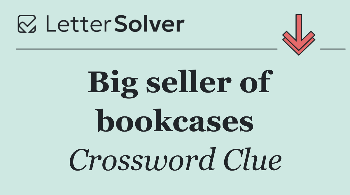 Big seller of bookcases