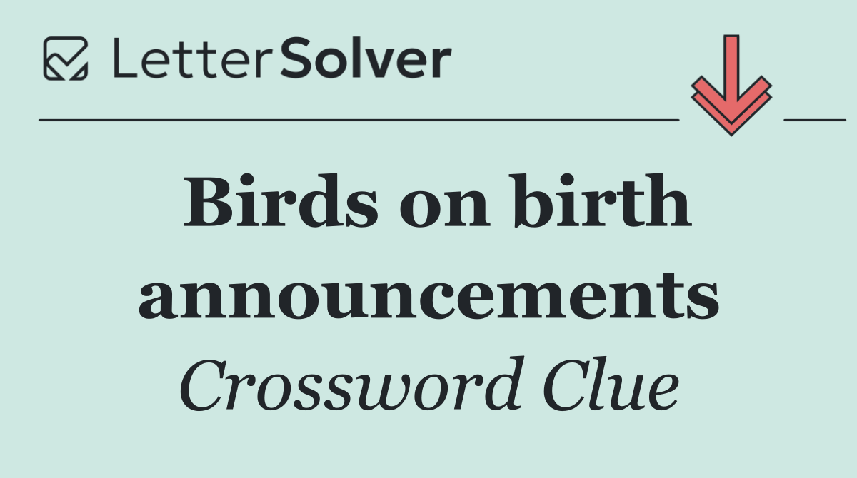 Birds on birth announcements