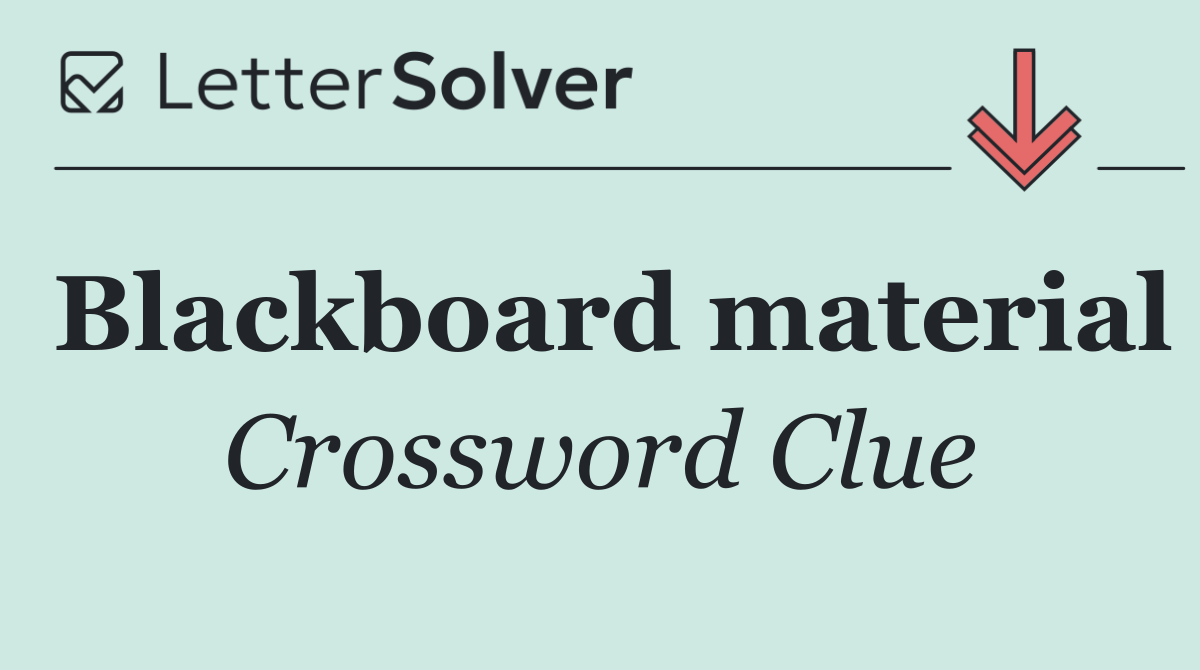 Blackboard material