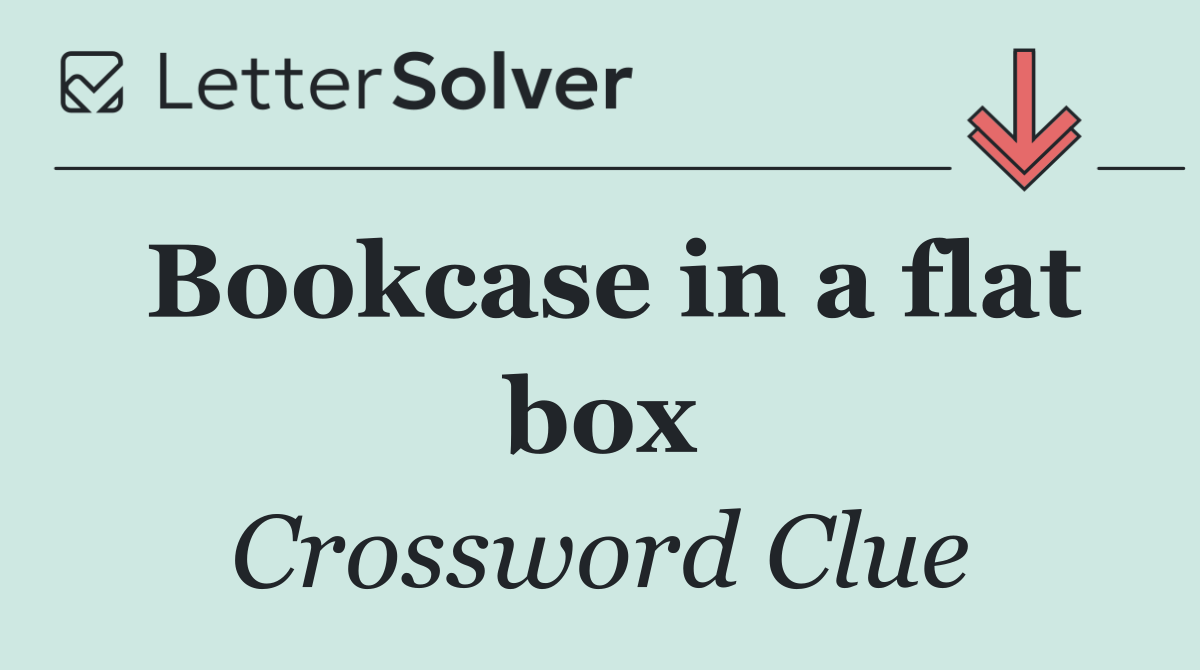 Bookcase in a flat box
