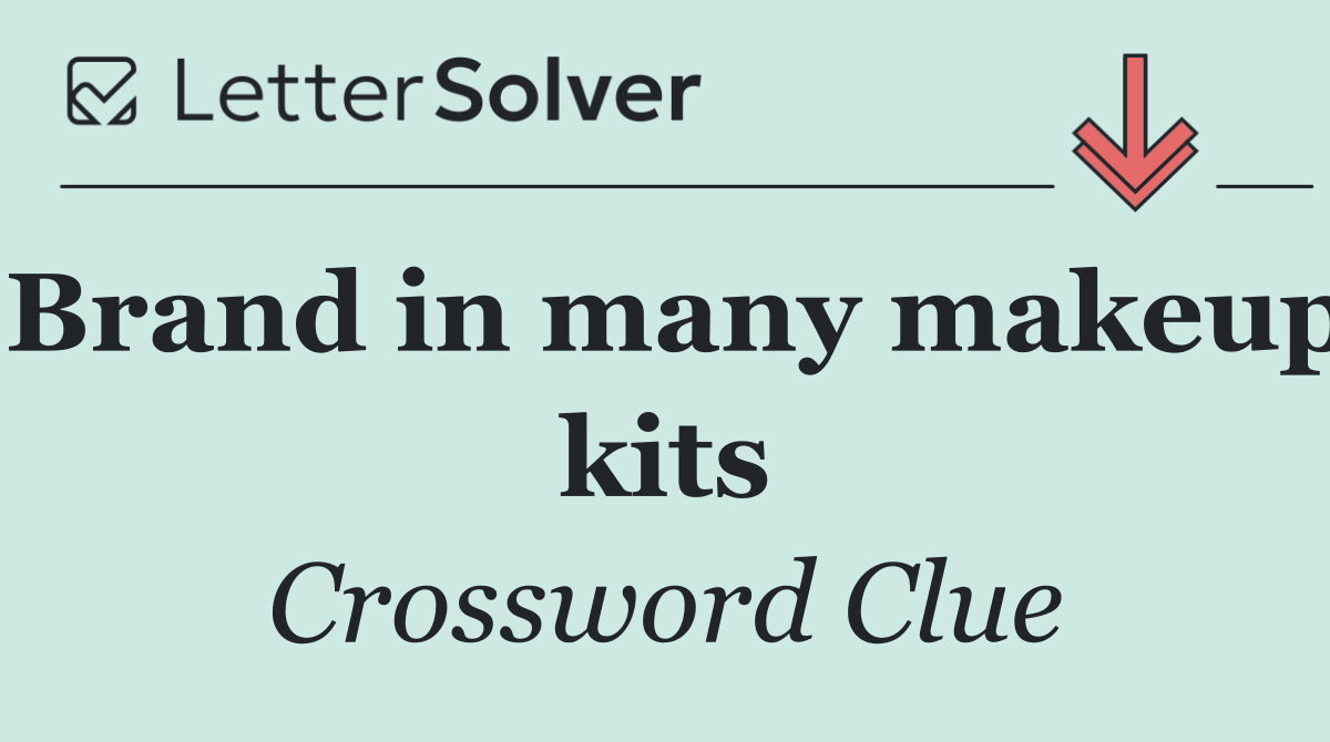 Brand in many makeup kits