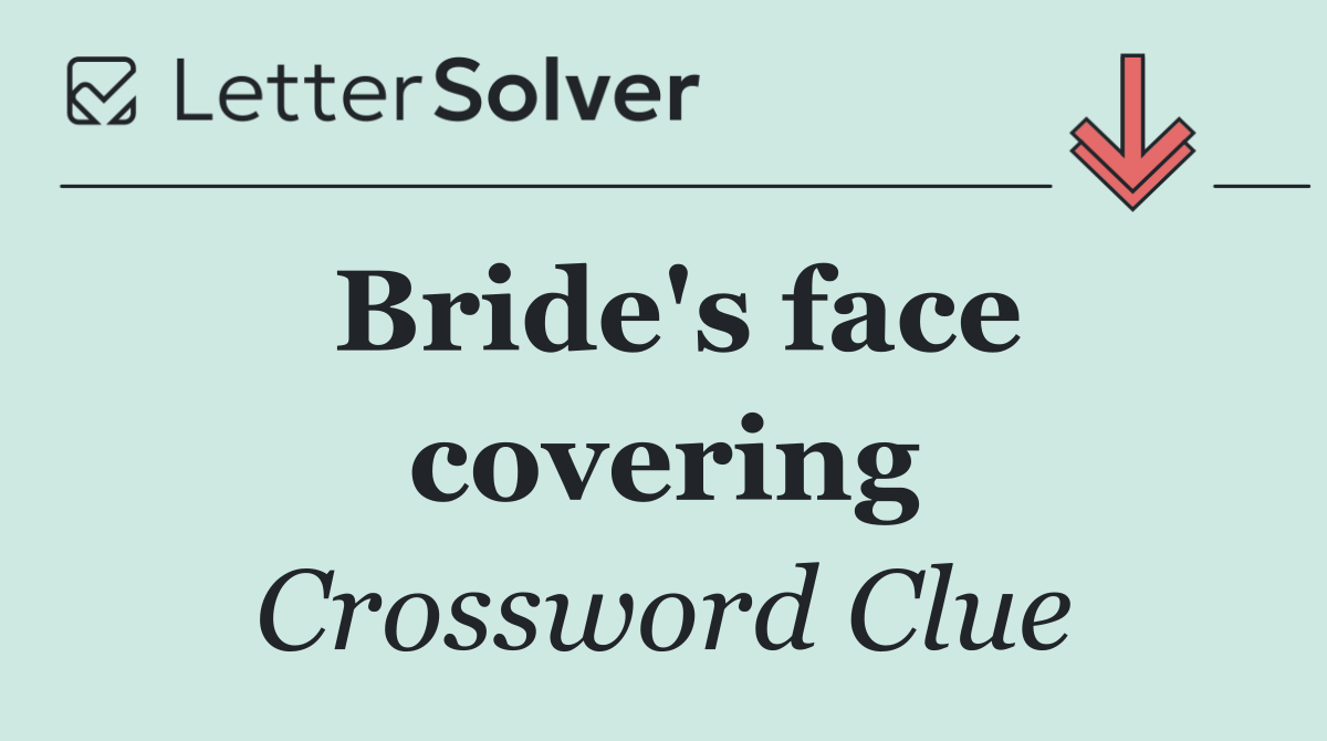 Bride's face covering