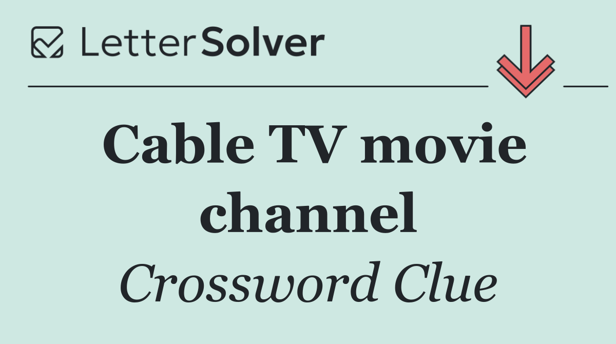 Cable TV movie channel