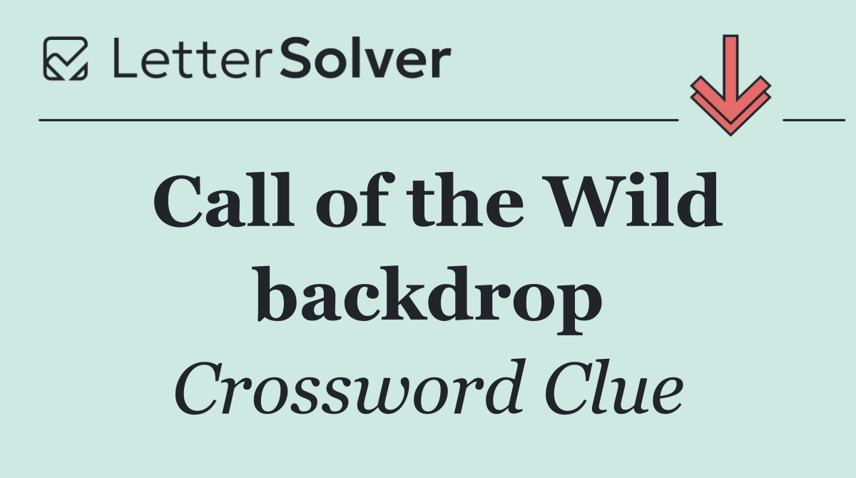 Call of the Wild backdrop